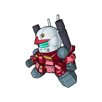 :【“HGUC RX-72-2 钢加农 新生”】、【“MG RX-72-2”】、【“ROBOT魂 RX-72-2 A.N.I.M.E”】等等,实在是数不胜数。在这里我们特别推荐和《SD敢达先驱的荣耀》一致的SD比例模型【“BB战士 RX-72-2 钢加农”】,