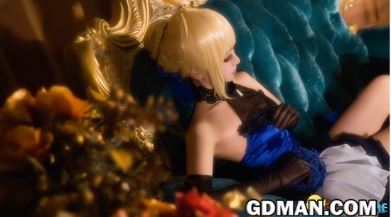 Saber超美Cos 穿蕾丝短裙的吾王喜欢吗?
