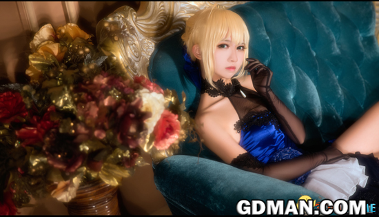 Saber超美Cos 穿蕾丝短裙的吾王喜欢吗?