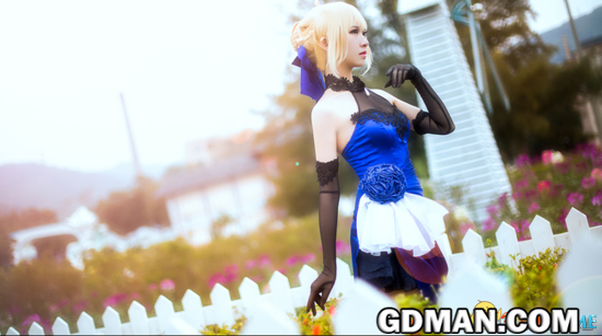 Saber超美Cos 穿蕾丝短裙的吾王喜欢吗?