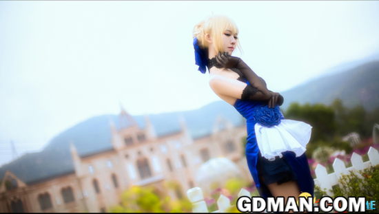 Saber超美Cos 穿蕾丝短裙的吾王喜欢吗?