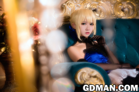 Saber超美Cos 穿蕾丝短裙的吾王喜欢吗?
