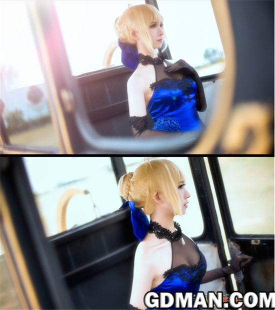 Saber超美Cos 穿蕾丝短裙的吾王喜欢吗?